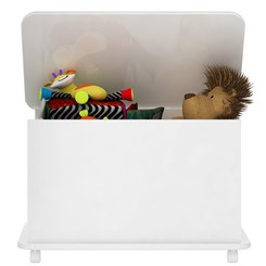 Caixa de Brinquedos com Rodízios BB 710 Completa Móveis Branca