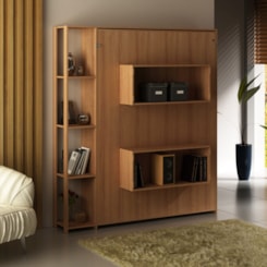 Cama Articulada Casal com Estante TCM Amendoa