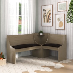 Canto Alemão sem Mesa HCL Nogal
