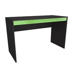 Conjunto gamer com mesa e estante Nova Mobile Preto e verde