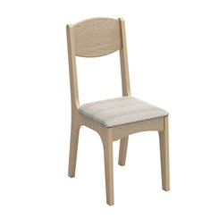 Duas Cadeiras Estofadas DLC Carvalho/Geométrico