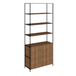 Estante Industrial 2 Portas Quadra ATS Vermont e Preto