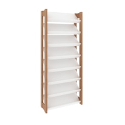 Estante Sapateira AZ1006 TCM Amendoa e Branco