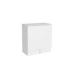 Mesa Dobrável com Duas Banquetas DJD Branco