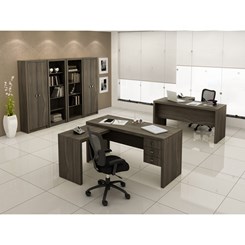 Mesa Para computador Office Me4106 - Tecno Mobili - Carvalho