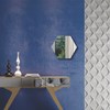Painel Decorativo Hexagono 34,5Cm - Dalla Costa - Off White